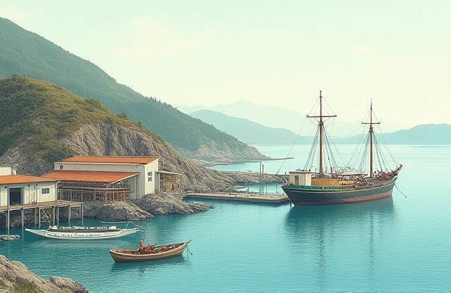 Image representing Kaiyo Suisan's long-standing heritage in the seafood industry, possibly a historical photo or modern facility.