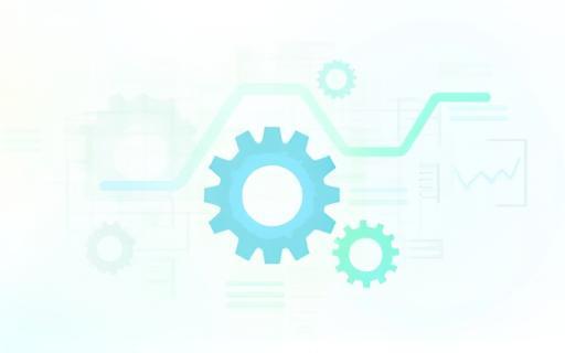 Graphic illustrating automated processing workflow optimization.